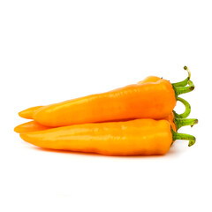 Ramiro yellow pepper on white background