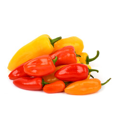 Sweet pepper mini on a white background