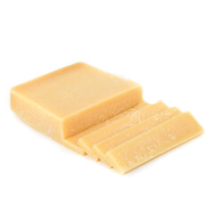 Cheese Wiesen Grana 38% Heidi on a white background