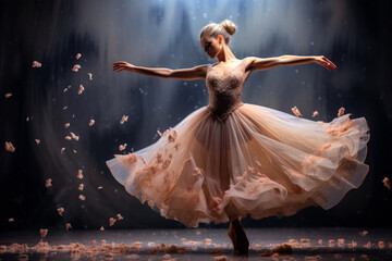 Elegant Ballerina, Enchanting Audiences With Her Captivating Performances
