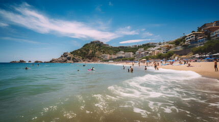 beach with trees