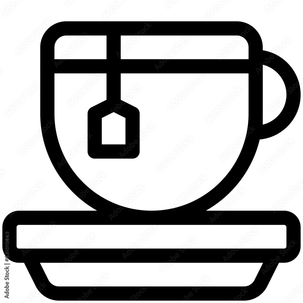 Canvas Prints tea icon