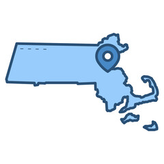Massachusetts map
