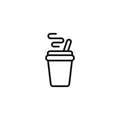 Coffee Cup icon design with white background stock illustration