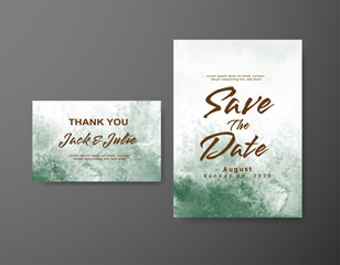 Save the date with watercolor background. Design for your invitation.