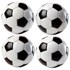 Isolated soccer balls | All slightly different