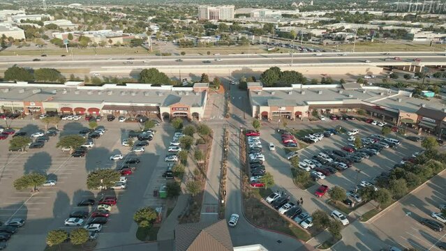 Allen Texas Mall Side Panning Aerial