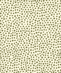 green dots polka. Abstract green ink splatter seamless pattern . Modern minimalist art print background of grunge hand drawn brush stroke on colorful backdrop. Fashion fabric, artistic texture design.