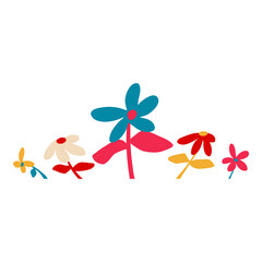 the charm of flowers in a border frame, elegantly framing the top corner or footer with beauty