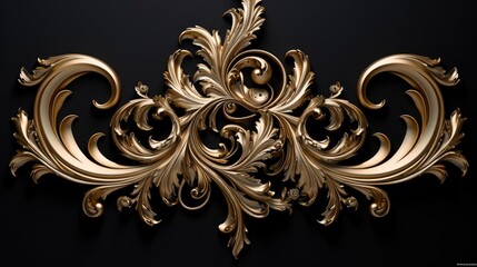 gold ornament - Powered by Adobe