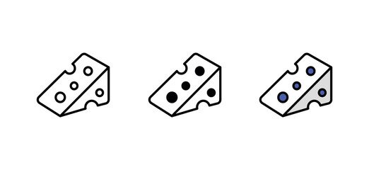 Cheese icon design with white background stock illustration