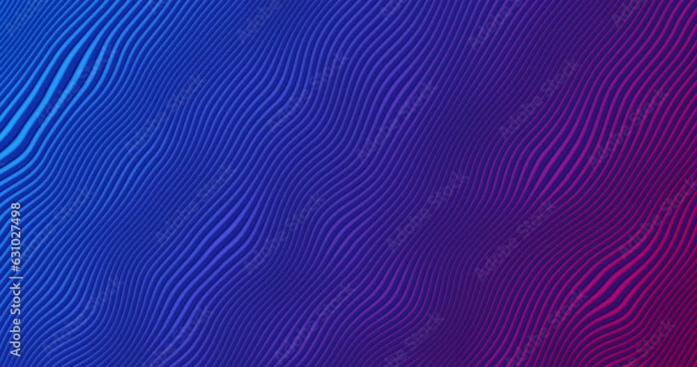 Aufkleber abstract gradient neon background with wave animation, texture, seamless loop.