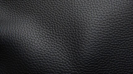 Close up of black faux leather or genuine leather texture, background, generative AI