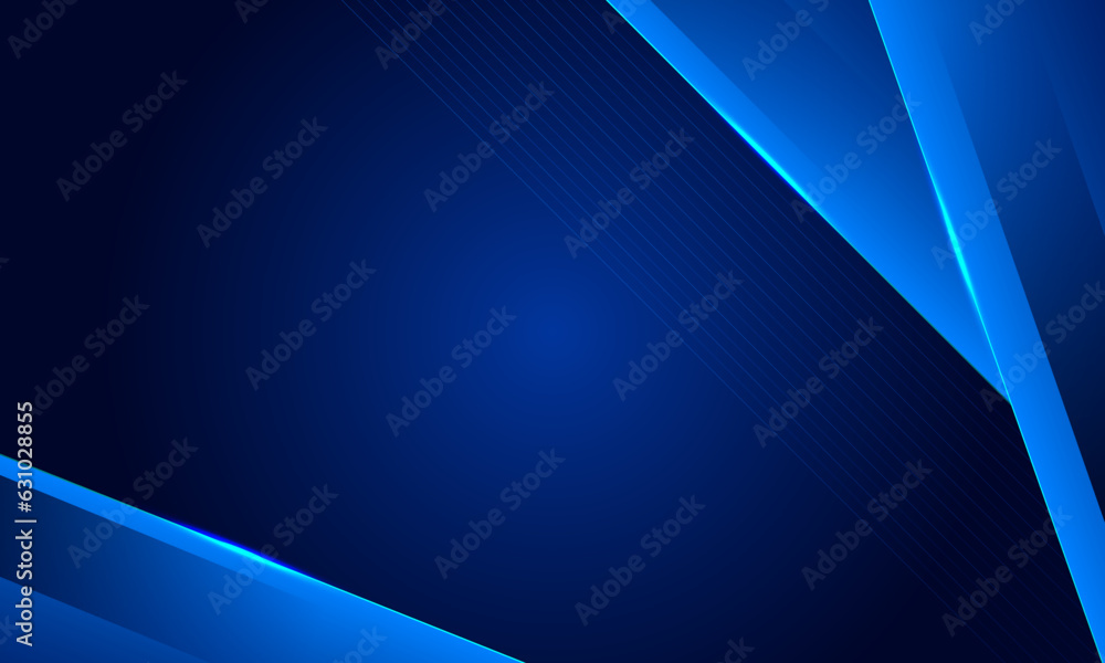 Poster blue modern gradient dynamic overlapping with line shiny background