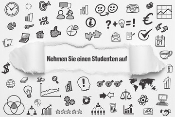 Nehmen Sie einen Studenten auf	