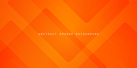 Abstract orange background with simple lines. Colorful orange design. bright and modern with shadow 3d concept. Eps10 vector