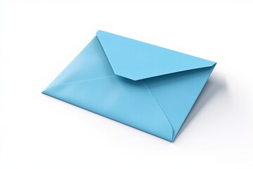 Blue envelope isolated on white background