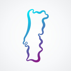 Portugal - Outline Map