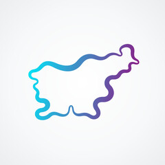 Slovenia - Outline Map