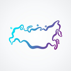 Russia - Outline Map