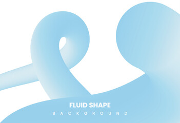 Modern abstract fluid shape vector background