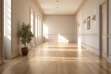 Fototapeta premium Simple And Elegant Hallway, Generative AI