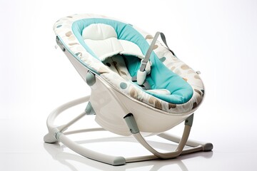 Baby bouncer on white background