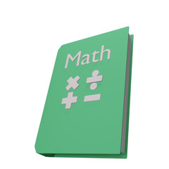 Math book icon isolated on white background