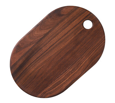 Brown wooden board, transparent background