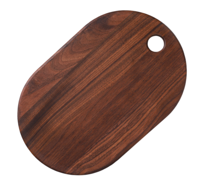 Brown wooden board, transparent background