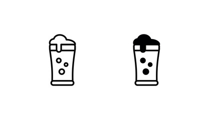 Beer icon design with white background stock illustration