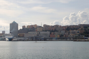 Obraz premium The panorama of Genoa, Italy
