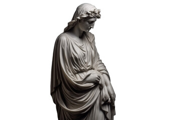 Transparent Eternal Beauty: Ancient Greek Statue - Timeless Stock Image for Sale. Transparent Background