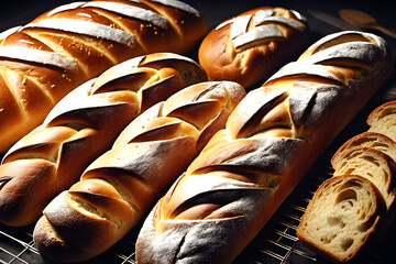 baked bread. generative ai