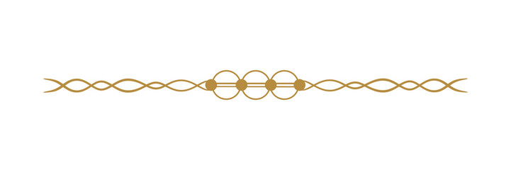 Vintage Gold Chain Border. Can be used as a Text Divider.