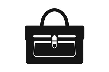  Office tote icon vector detail stencil black and white