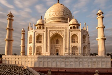 Fototapeta na wymiar A Slice of Taj Mahal History