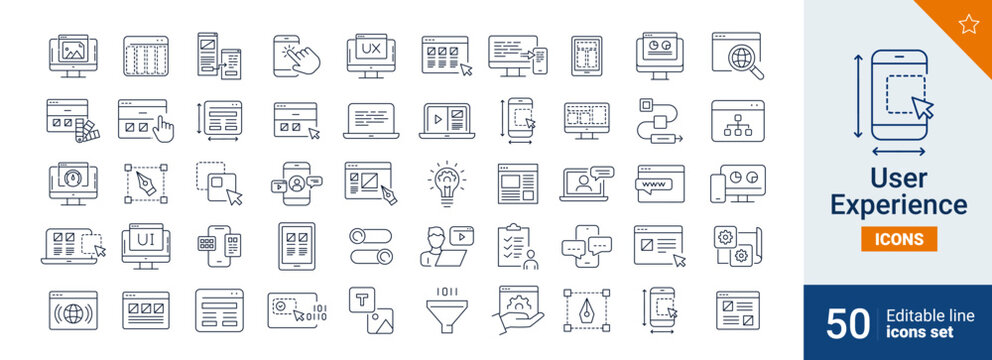UX/UI icons Pixel perfect. Interface, design, mobile, ....