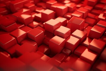 red abstract background. generative ai