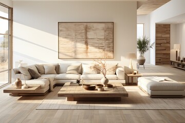 Modern bright living room