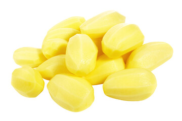 Peeled Potatoes on Transparent PNG Background