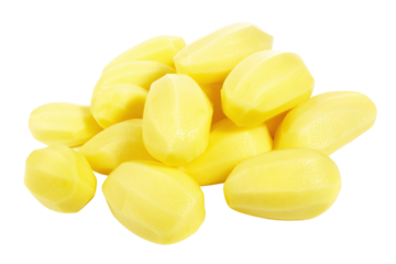 Peeled Potatoes on Transparent PNG Background