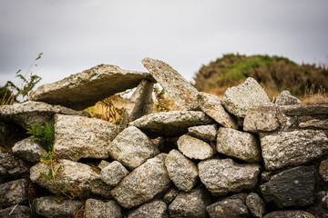 Dry stone wall
