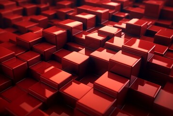 Fototapeta premium red abstract background. generative ai