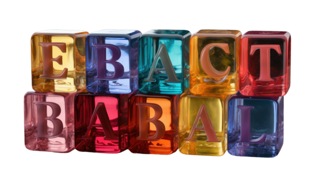 A group of colorful blocks , transparent PNG