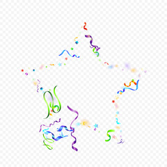 ribbon spiral confetti carnival color shine gift