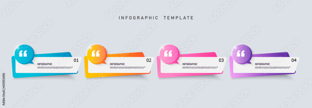 Poster Presentation business infographic template vector.	
