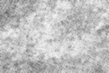 Vector black circle pattern effect halftone background.
