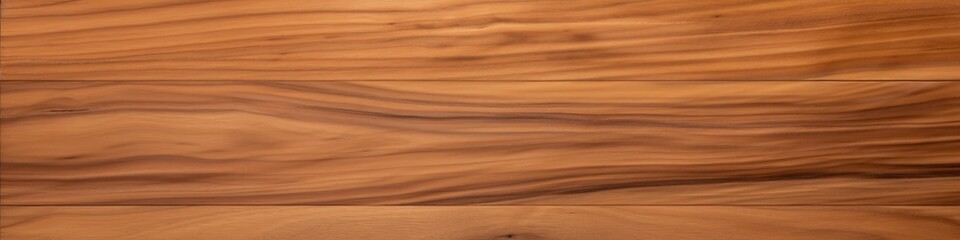 Teak wood (Tectona grandis)  wood texture, in wide format. Raw unfinished surface. Prized wood for durability and water resistance due to it's natural, Generative AI