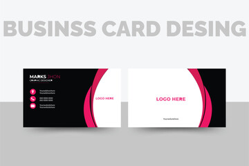  Modern creative business card and simple business card design with yellow. Luxury business card design template.